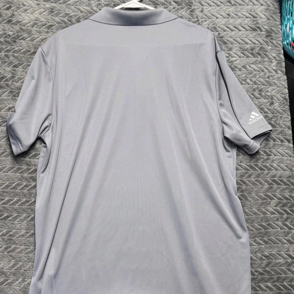 Adidas Mens Adi‎ Perf Golf Polo Shirt Grey Three Primegreen GQ3127 XL New (1613)